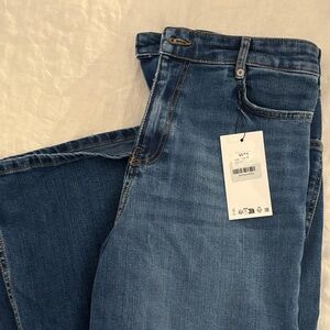 Zara Blue Flare & Wide Leg Jeans